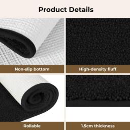 Rackhams Large Indoor Door Mat Non Slip Entrance Rug Dirt Trapper Washable Mats - thumbnail 6