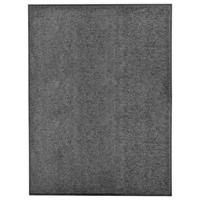 Rackhams Doormat Washable Anthracite 90x120 cm
