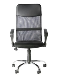 Rackhams Orlando Mesh Office Chair with Wheels in Black - Black