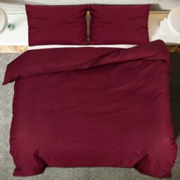 Rackhams Duvet Cover Set Bordeaux 155x220 cm Light-weight Microfiber - thumbnail 5