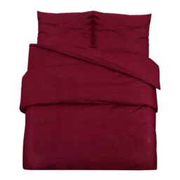 Rackhams Duvet Cover Set Bordeaux 155x220 cm Light-weight Microfiber - thumbnail 2