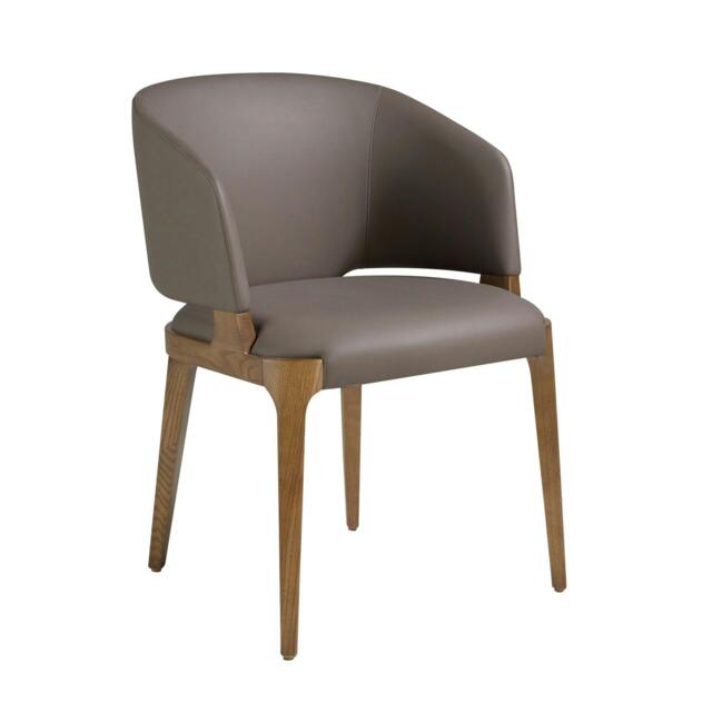 Rackhams Dark Mink Leatherette Chair 4108 - image 1