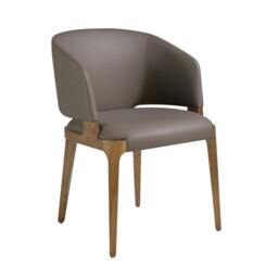 Rackhams Dark Mink Leatherette Chair 4108 - thumbnail 1
