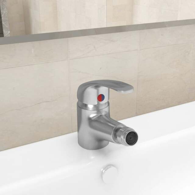 Rackhams Bathroom Bidet Mixer Tap Silver 13x12 cm