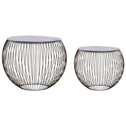 Rackhams Coffee Table 2 pcs Gold