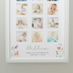 Rackhams Personalised Woodland Animal White Multi Photo Frame - thumbnail 4