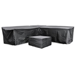Rackhams Cozy Bay EZBreathe Malta 6 Seat Furniture Set Cover in Black - Black - Polyester - 1 - thumbnail 1