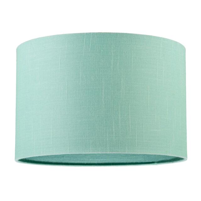 Rackhams Designer Emerald Bay Green Textured Linen Fabric Circular Lamp Shade - image 1