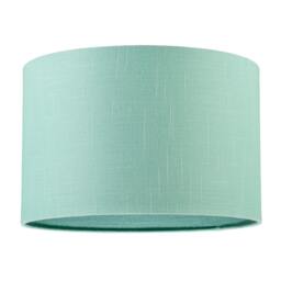 Rackhams Designer Emerald Bay Green Textured Linen Fabric Circular Lamp Shade