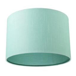 Rackhams Designer Emerald Bay Green Textured Linen Fabric Circular Lamp Shade - thumbnail 4