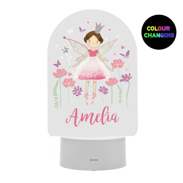 Rackhams Personalised Fairy LED Colour Changing Night Light - image 1