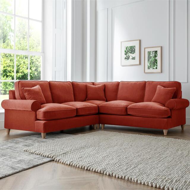 Rackhams The Bromfield Large Corner Sofa - Apricot - image 1
