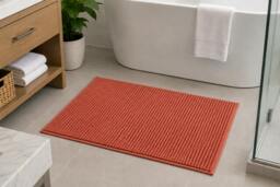 Rackhams Noodle Bath Mats - Dusky Pink - 40x60cm - thumbnail 6