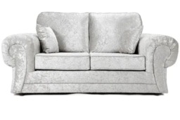 Rackhams Tova Living Room Furniture Range - Grey Crushed Velvet - Foot Stool - thumbnail 3