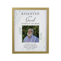 Rackhams Personalised Reserved For Photo Upload Oak Poster Frame - thumbnail 1