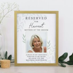 Rackhams Personalised Reserved For Photo Upload Oak Poster Frame - thumbnail 4