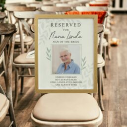 Rackhams Personalised Reserved For Photo Upload Oak Poster Frame - thumbnail 2
