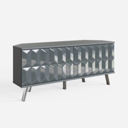 Rackhams Elevate 1200 Corner Tv Cabinet - Black - thumbnail 5