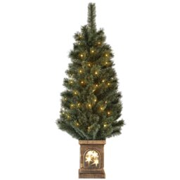 Rackhams 4ft Artificial Christmas Tree with 80 Warm White LED Lights Remote - thumbnail 3