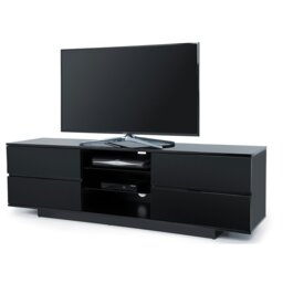 "Rackhams Avitus Gloss Black with 4-Black Drawers and 3-Shelf 32""-65"" LED/LCD/Plasma TV Stand" - thumbnail 3