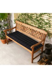 Rackhams 160*50cm Chic Recliner Garden Seat Cushion - Black - thumbnail 5