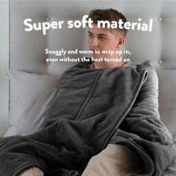 Rackhams Comfy Hugs Heated Throw - Indigo Blue - thumbnail 5