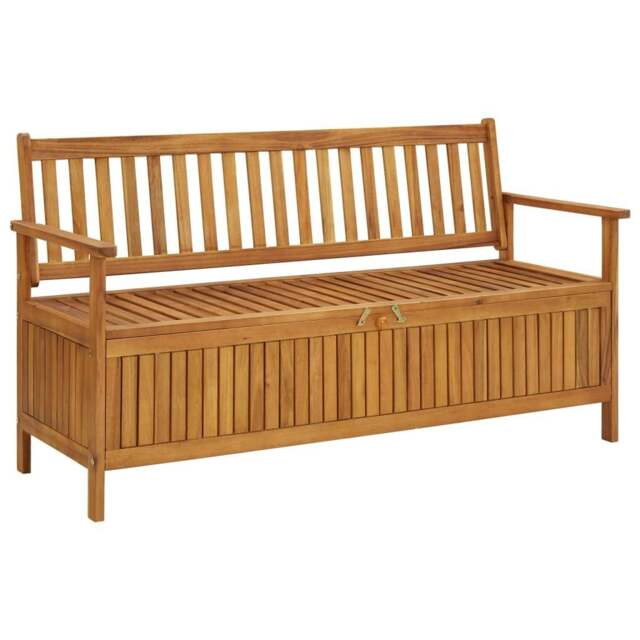 Rackhams Garden Storage Bench 148 cm Solid Acacia Wood