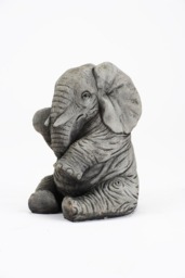 Rackhams Lovely Trunk-Down Large Elephant Garden Ornament - thumbnail 5