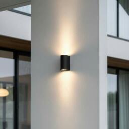 Rackhams 10 Watt LED Black Outdoor Up Down Light - thumbnail 3
