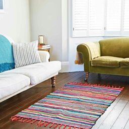 Rackhams Multicoloured Recycled Rag Rug - Small - thumbnail 4