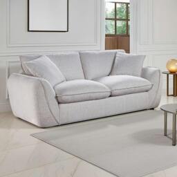 Rackhams Berti Beige or Grey Fabric 2 Seater Sofa - Grey - thumbnail 4