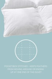 Rackhams Duck Feather And Down Duvet Quilt Hotel Quality 10.5 tog Summer - White - Double - thumbnail 3