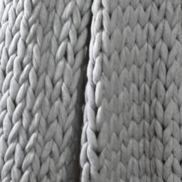 Rackhams Chunky Hand-Knitted Cable Knit Throw -120x150cm - Grey - thumbnail 2