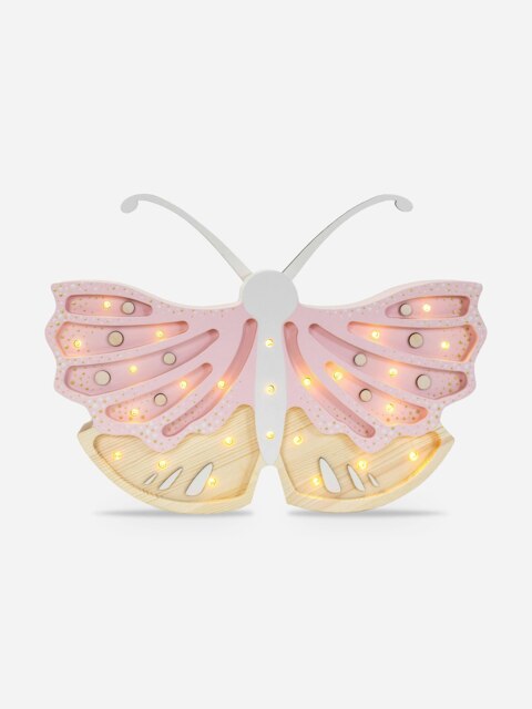 Rackhams Butterfly Lamp in Pink (19x35x5.5 cm) - Pink - One size - image 1