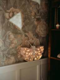 Rackhams Butterfly Lamp in Pink (19x35x5.5 cm) - Pink - One size - thumbnail 2