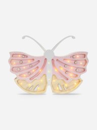Rackhams Butterfly Lamp in Pink (19x35x5.5 cm) - Pink - One size