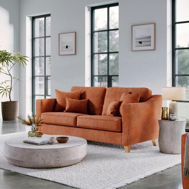 Rackhams The Elton Medium Sofa - Terracota - image 1