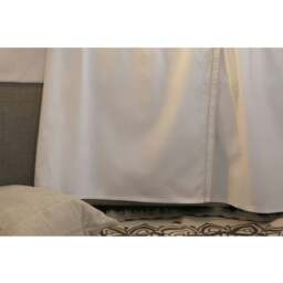 Rackhams Savoy Embroidered Detail Flat Sheet - Oyster - Oyster - King/Super King - 80% Egyptian Cotton/20% Cotton - thumbnail 2