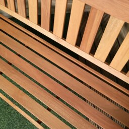 Rackhams Cartmel 3 Seater Outdoor Wooden Garden Patio Bench - thumbnail 3