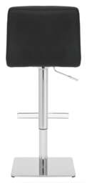 Rackhams Luscious Single Deluxe Kitchen Bar Stool, Chrome Footrest, Height Adjustable Swivel Gas Lift, Breakfast Bar & Home Barstool, Black - thumbnail 5
