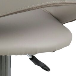 Rackhams Plump Light Grey Swivel Bar Stool with Open Back - 1 - thumbnail 6
