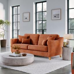 Rackhams The Elton Large Sofa - Terracota - thumbnail 1