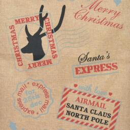 Rackhams Large Vintage Hessian Christmas Stocking Sacks, Brown, 12 Pack, 70 x 50 cm - thumbnail 2