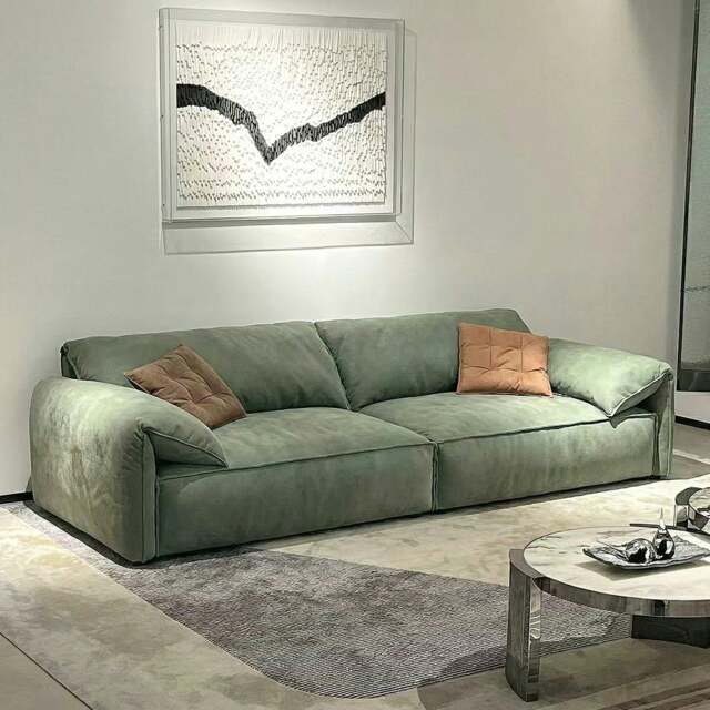 Rackhams Simon S20 Three Seater, Four Seater Sofa, Velvet - Green - 300cm - No Ottoman - image 1