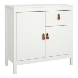 Rackhams Barcelona Sideboard 2 doors + 1 drawer in White - White - 82.1 - 1