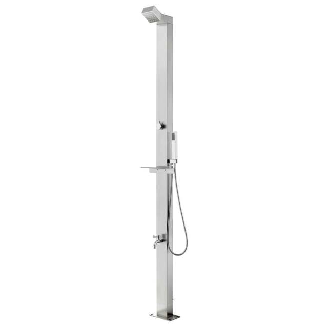 Rackhams Garden Shower 220 cm Stainless Steel