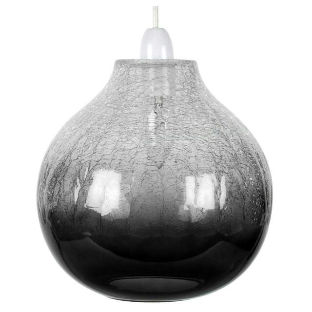 Rackhams Ibbie Pendant Light Shade Smoked Glass - image 1