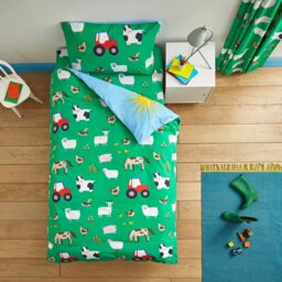 Rackhams Farmyard Animals Reversible Duvet Cover Set - Junior - thumbnail 2