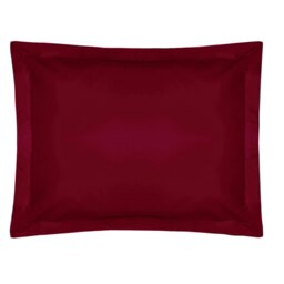 Rackhams Easycare Percale Oxford Pillowcase - Red - One Size - Red - 50% Cotton/50% Polyester - thumbnail 2