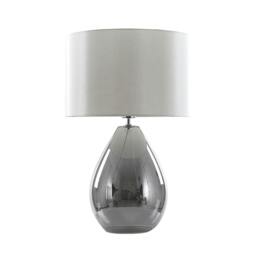Rackhams Waltham Smoked Glass Table Lamp - thumbnail 3